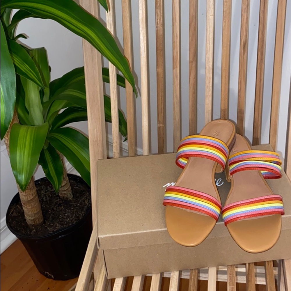 NWT Madewell Micro Strap Sandals | Multi | 8.5